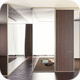 Glass partition wall